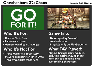Illustration for article titled Onechanbara Z2: Chaos: The TAY Review